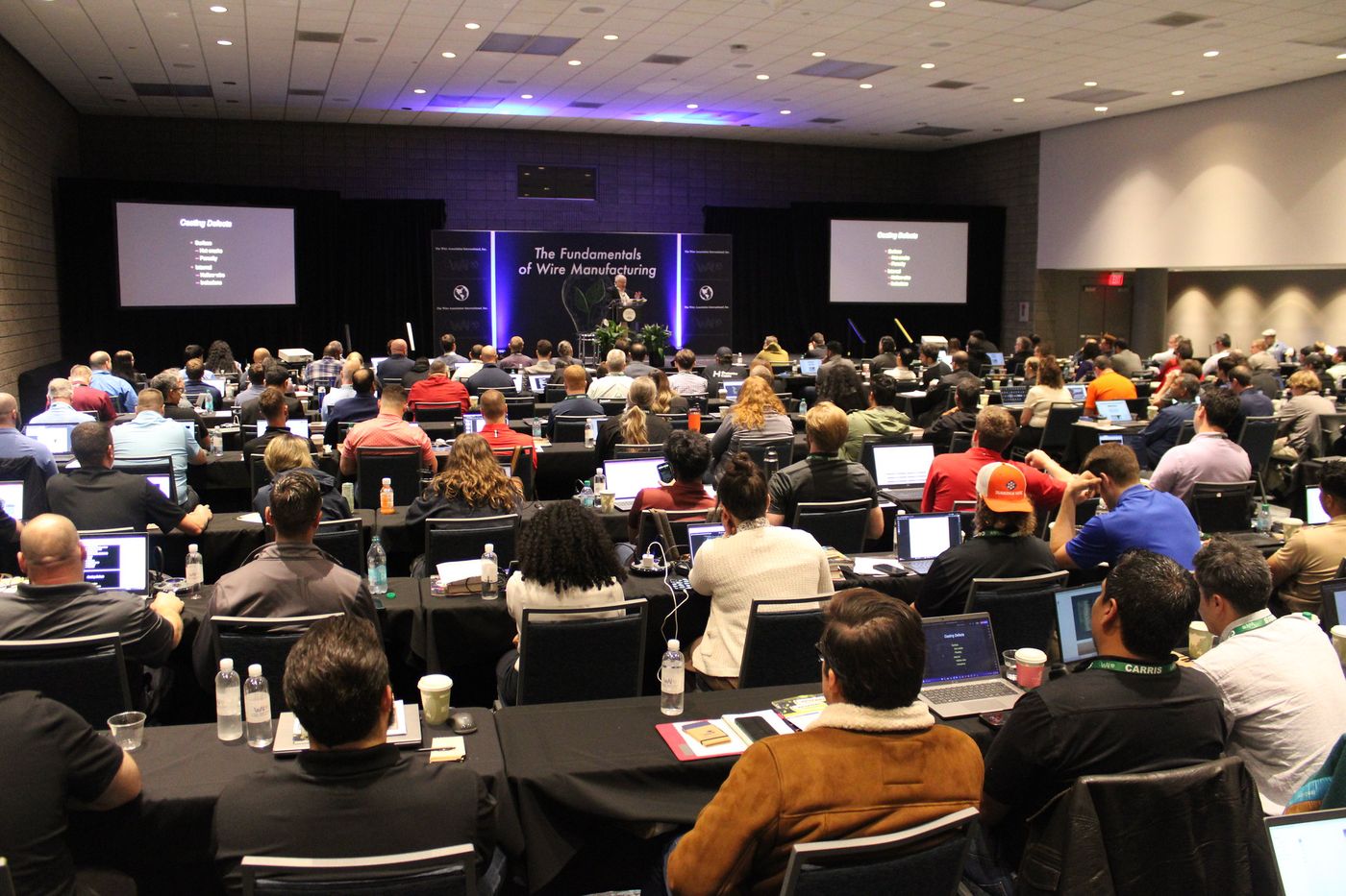 A full room at the Fundamentals of Wire Manufacturing course at Interwire 2025